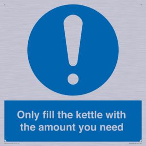 Only fill the kettle with the amount you need